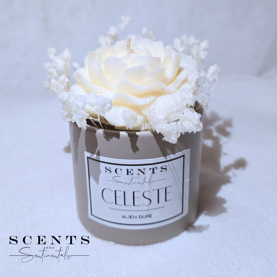 Peony Candle Flower Bouquet