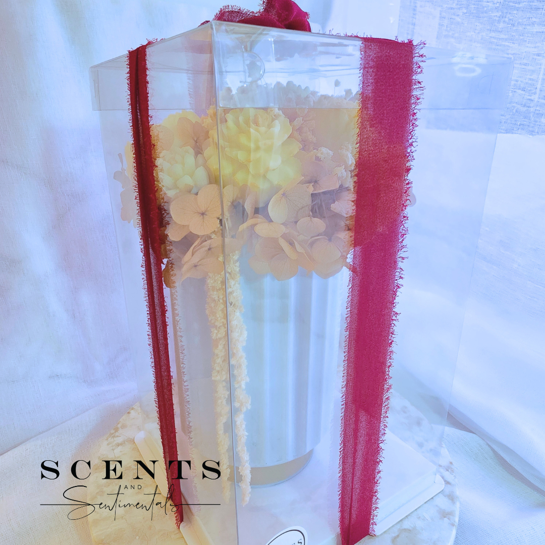 Blush & Gold Tall Vase Gift
