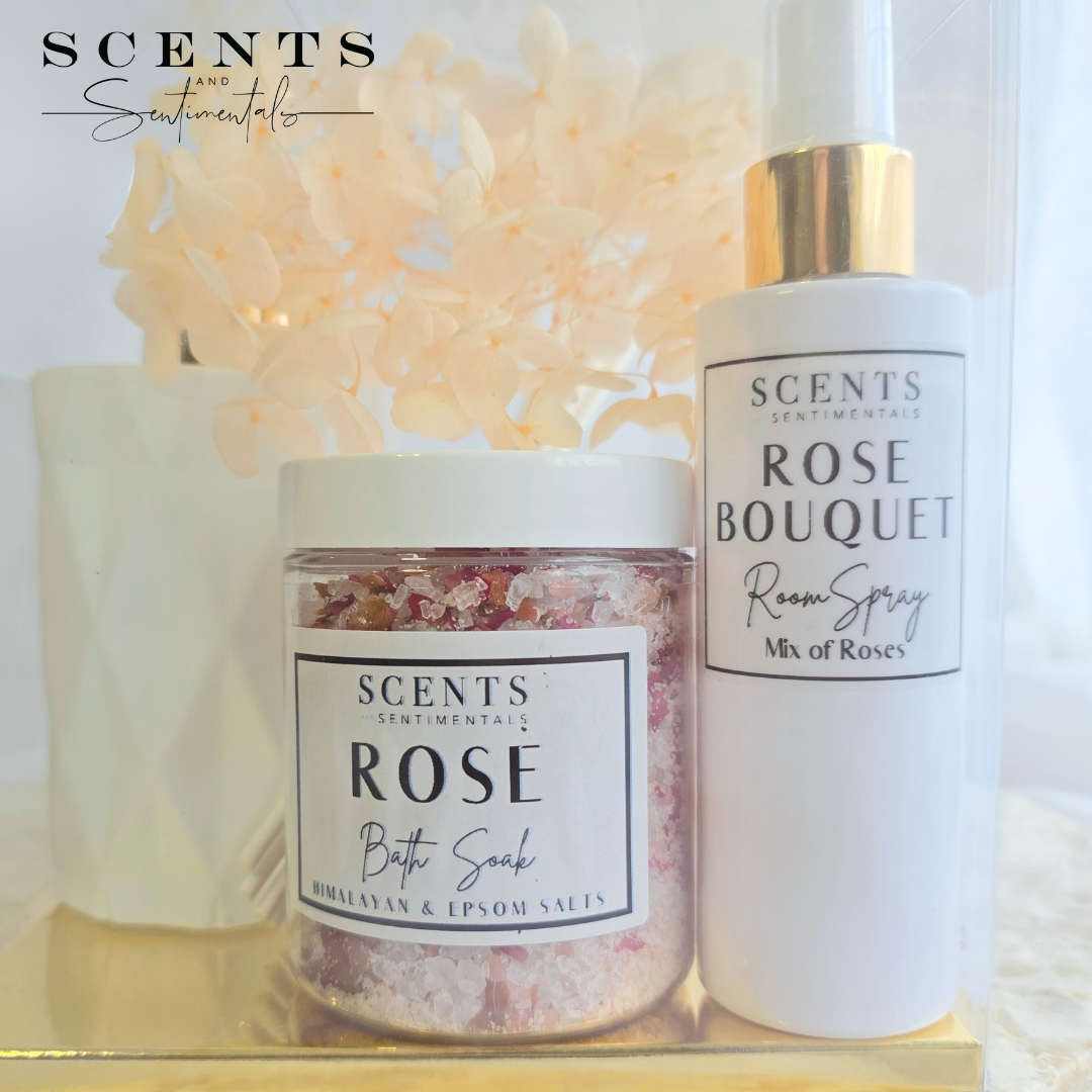 Diffuser + Room Spray + Bath Soak Clear Box