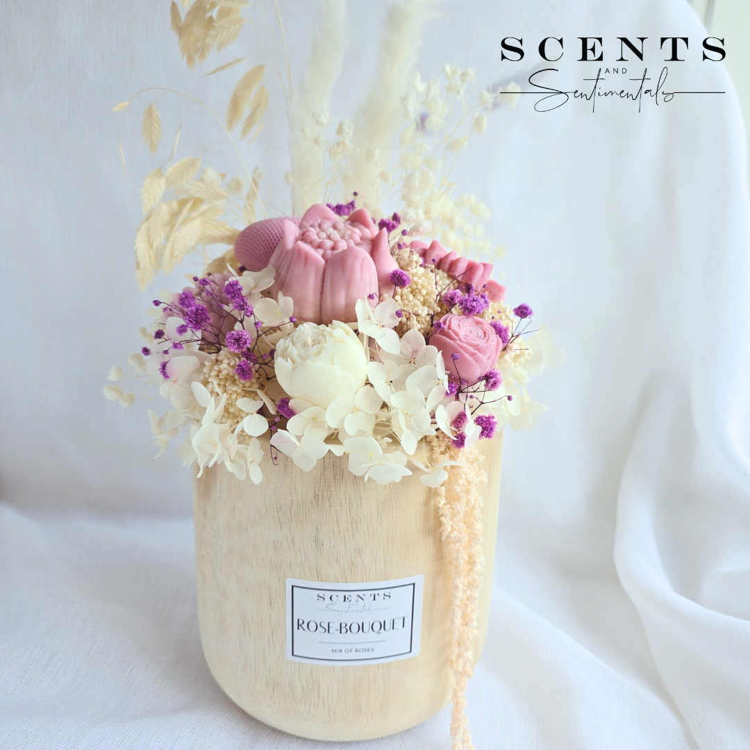 Everlasting Custom Floral Candle Bouquet