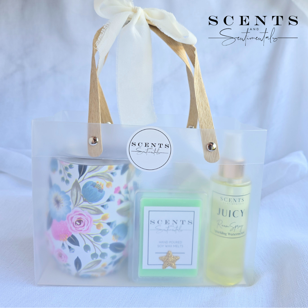 Room Spray + Clamshell + Thermos Gift Bag