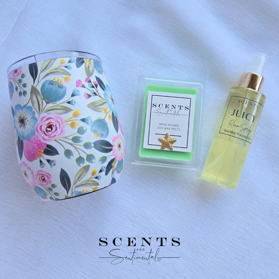 Room Spray + Clamshell + Thermos Gift Bag